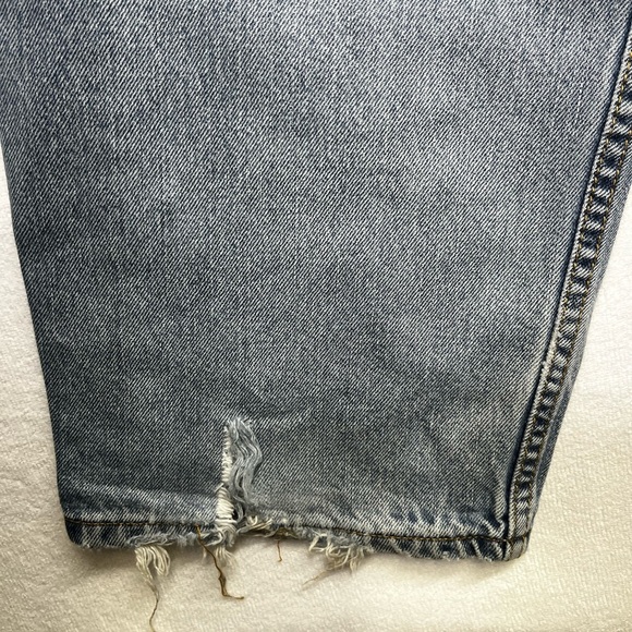 Levi’s 560 Comfort Fit Trashed Distressed Jeans Mens 36/34 Blue Denim Y2K 1609 - Picture 13 of 14